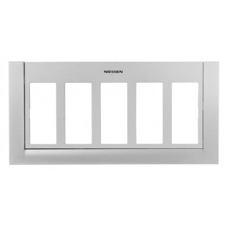 NIESSEN 2CLA117500T1301 2CLA117500T1301 T1175 PL NIESSEN Placa caja/zocalo 5 columnas PL
